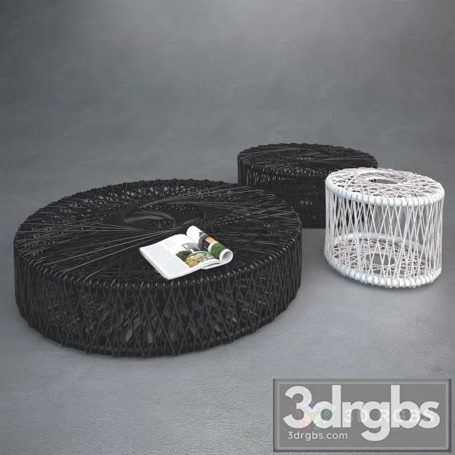 Mesh Iron Table 3D Model Free