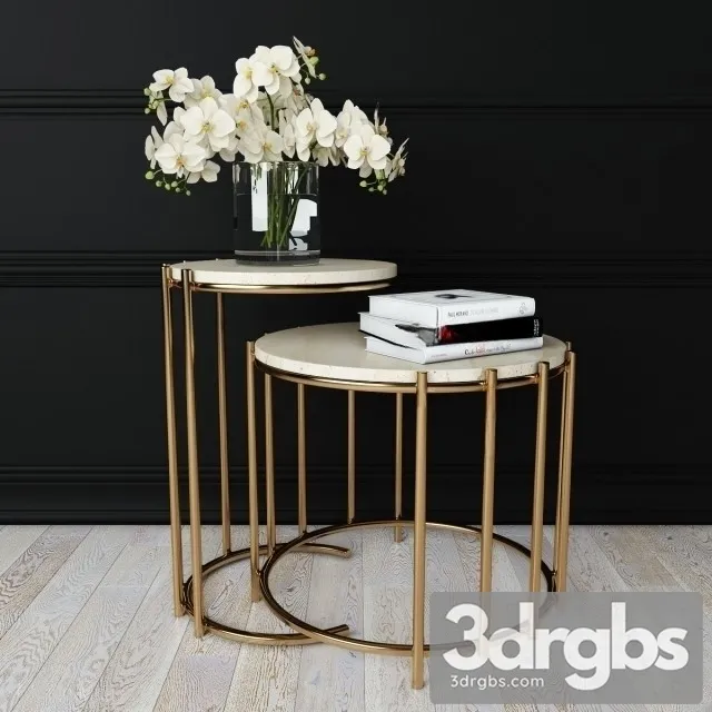 Messina Nesting Side Tables 3D Model Free