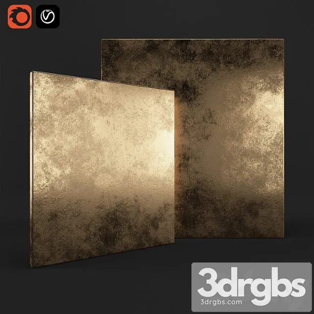 Metal 1 gold 3D Model Free