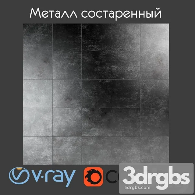 Metal aged 3D Model Free