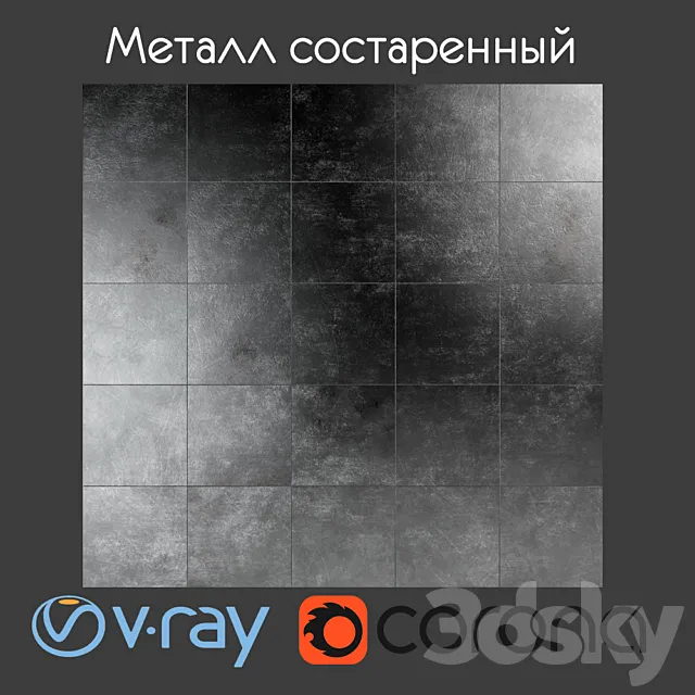 Metal aged 3D Model