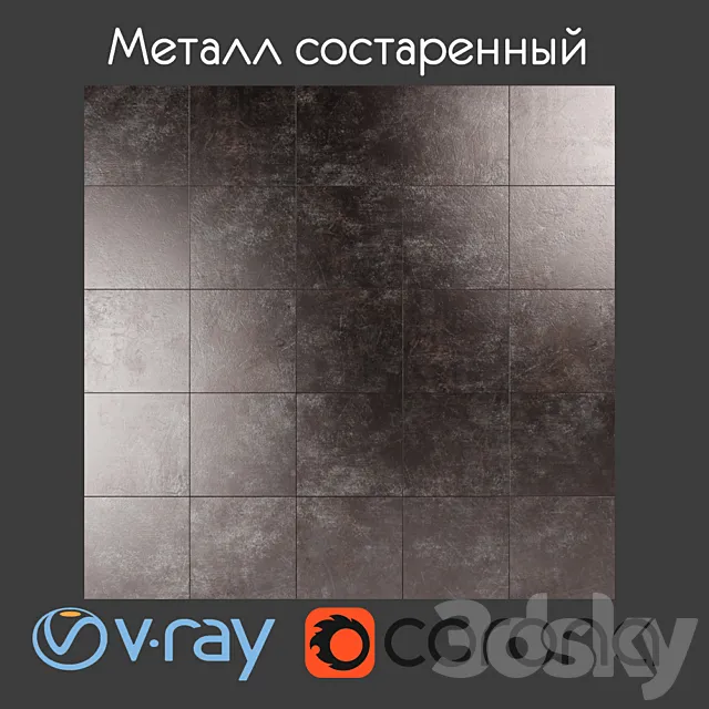 Metal aged 3DModel