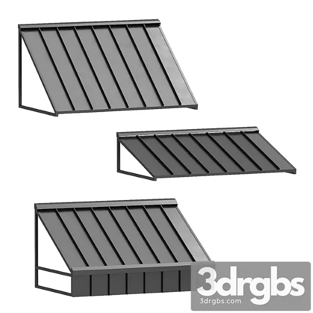 Metal awnings 3D Model Free