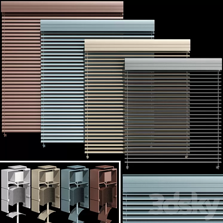 Metal blinds for windows and doors / Metal blinds for windows and doors 3D Model Free