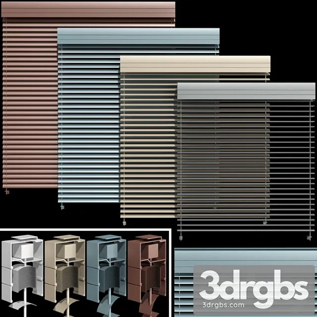 Metal Blinds For Windows And Doors Metal Blinds For Windows And Doors 7 3D Model Free