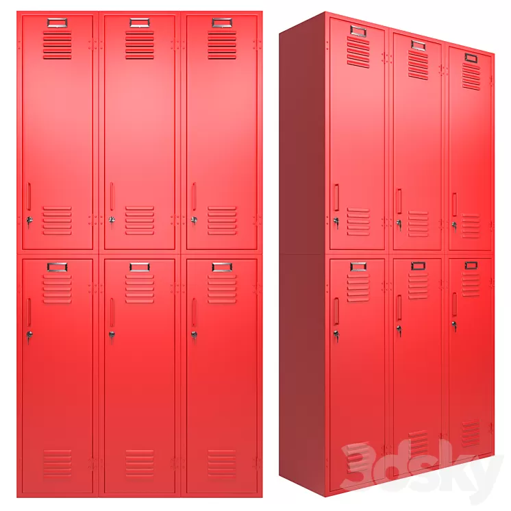 Metal Cabinet Locker 3D Model