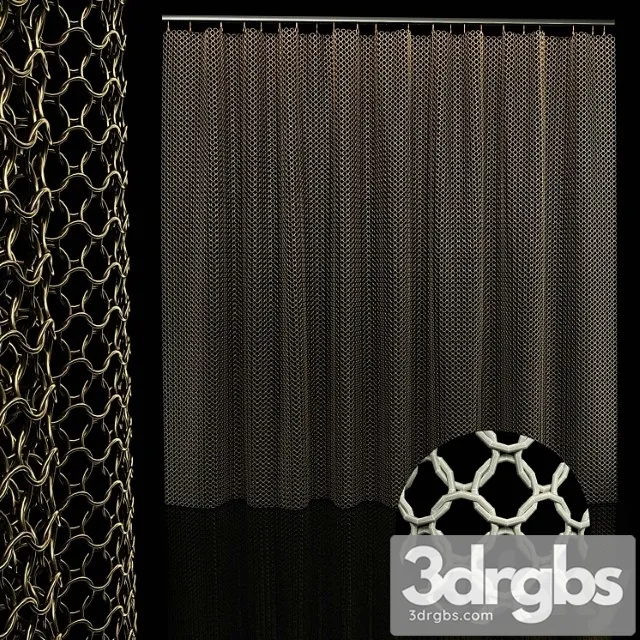 Metal chain curtain