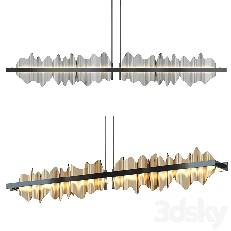 Metal chandelier 3D Model