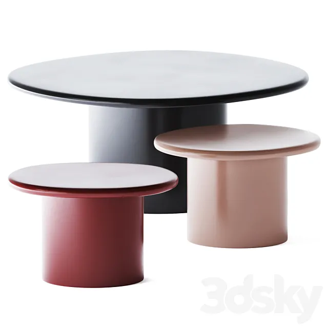 Metal Coffee Table Oreus by AM.PM 3D Model