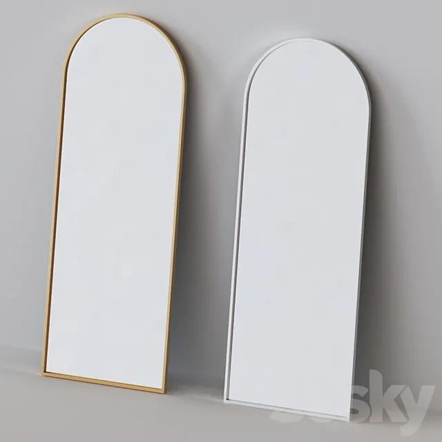 Metal Frame Arched Floor Mirror Free Download