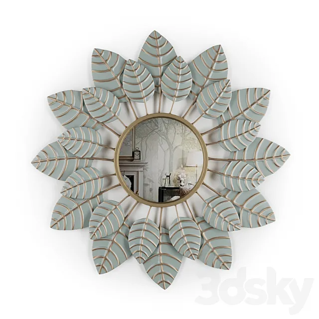 Metal frame mirror Decomotive 3D Model