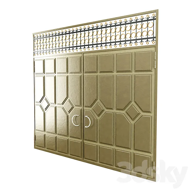 Metal Gates 3D Model