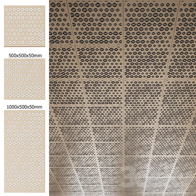 Metal panels 3D Model