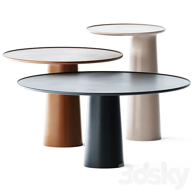 Metal Round Coffee Tables Colorado by Roche Bobois 3DModel