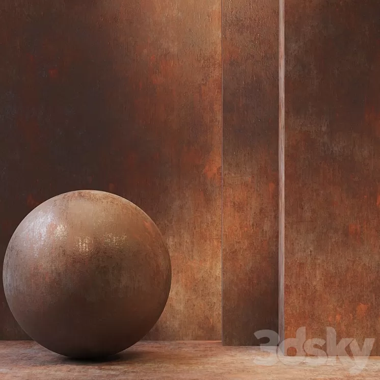 Metal Rust / PBR / Seamless / 4k / set03 3D Model