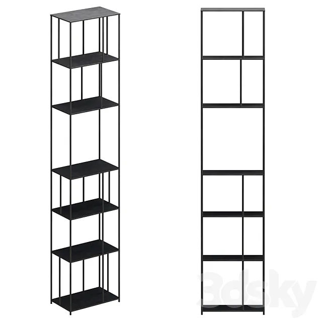 Metal shelving Hub - Ellipse 3D Model