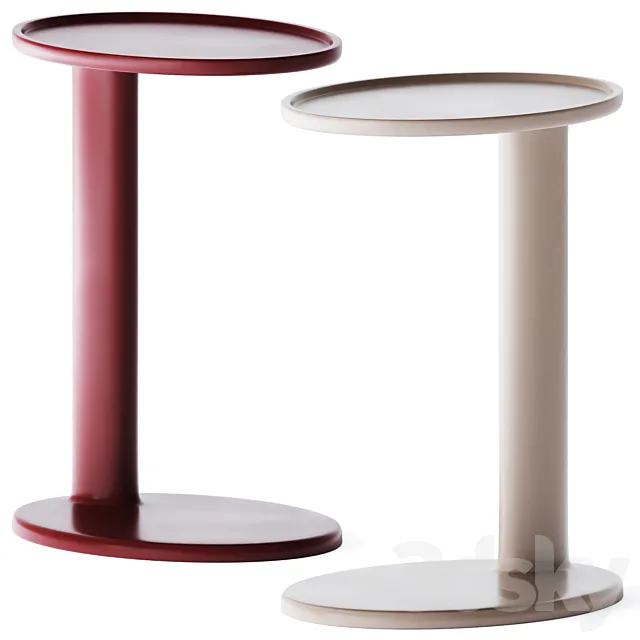 Metal Side Table Oliver by Flexform 3D Model
