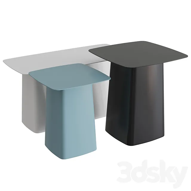 Metal Side Tables Outdoor 3DModel