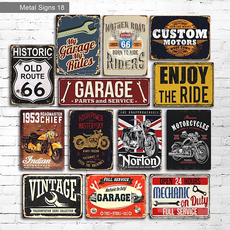 Metal Signs 18 3D Model