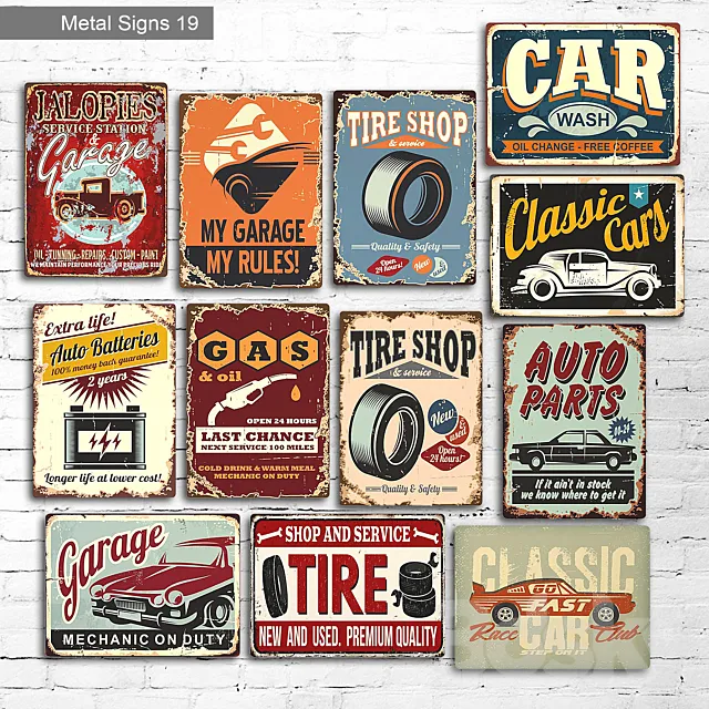 Metal Signs 19 3D Model
