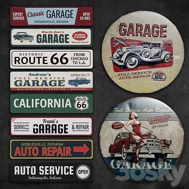Metal Signs 78 3D Model