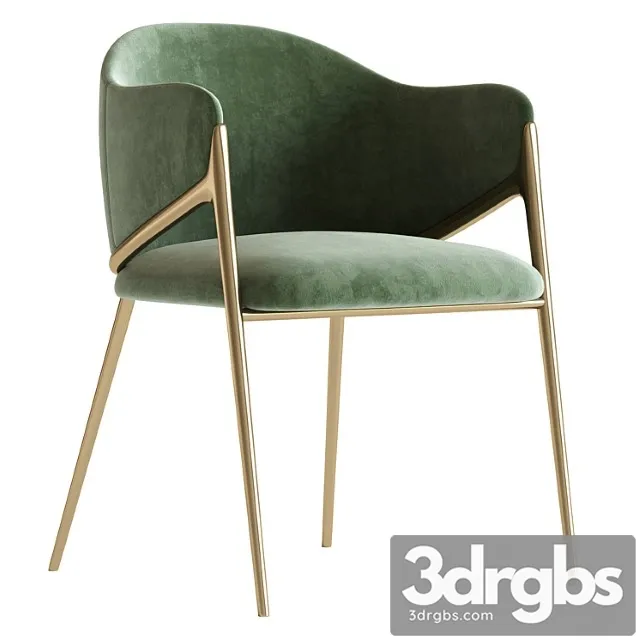 Metal solid back arm dining chair glam chair for dining room