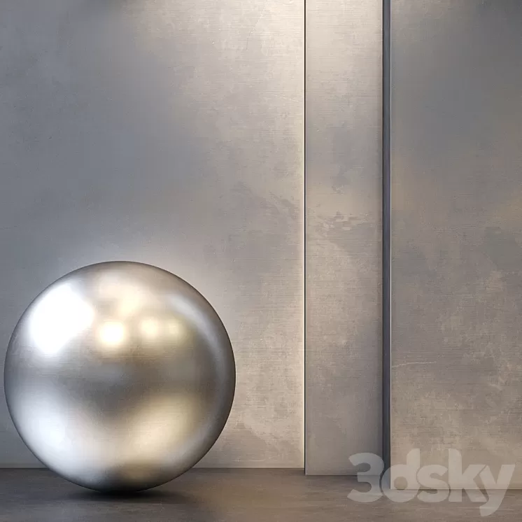 Metal Stainless Steel/PBR/Seamless/4k/set10 3D Model
