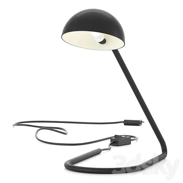 Metal table lamp HM 3D Model
