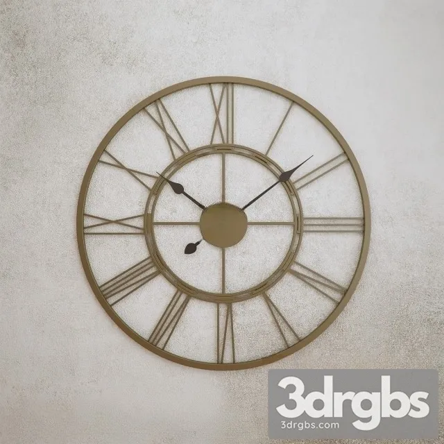 Metal wall Clock Howard Miller 3D Model Free