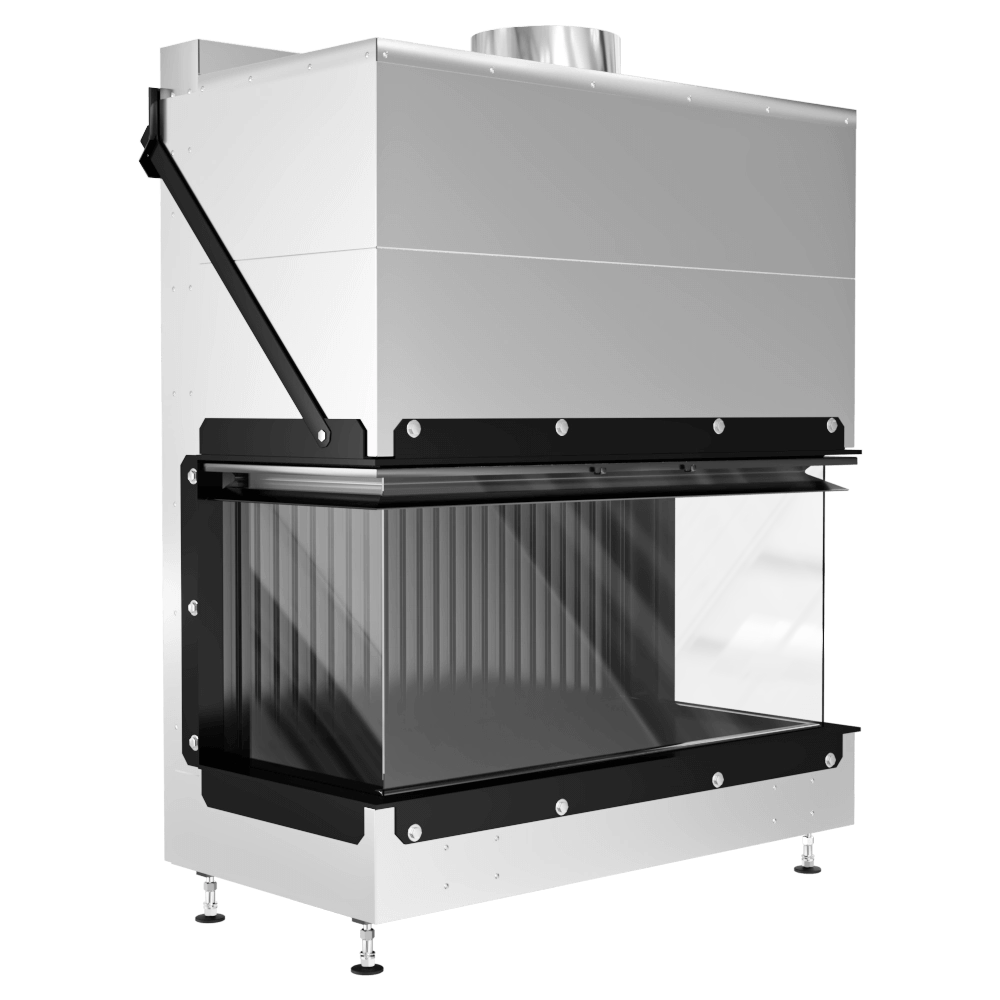 Metalfire - Fireplace Firplace Ultimate D MF 1050-50 WHE 3S V20 3D Model