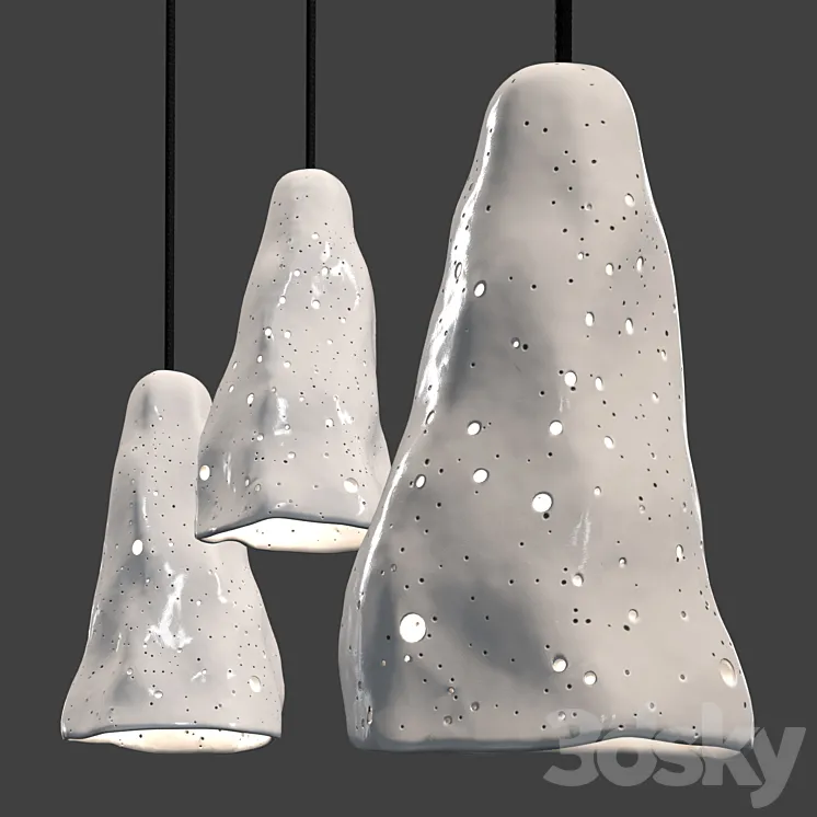 Meteor pendant lamp by Tayga Design 3D Model Free