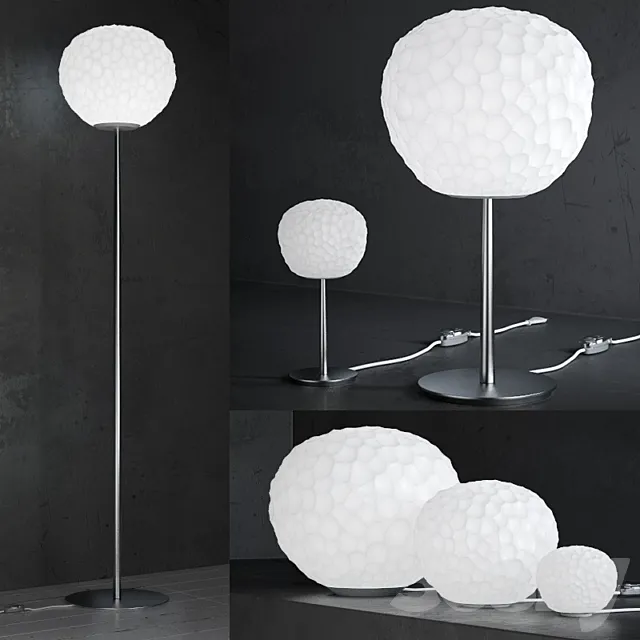 Meteorite lamp - floor and table collection 3D Model