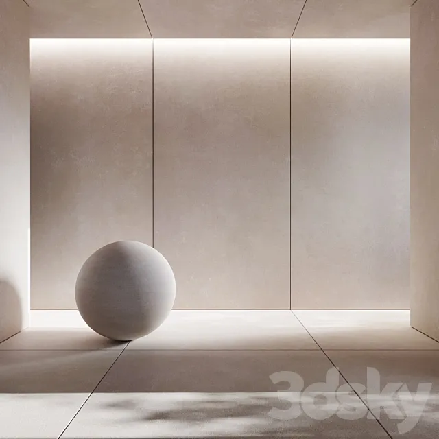 Metro Gray Porcelain Tile 3D Model