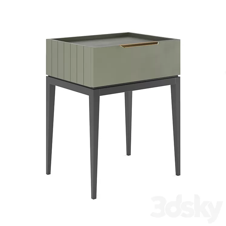 Metropolitan bedside table 3D Model