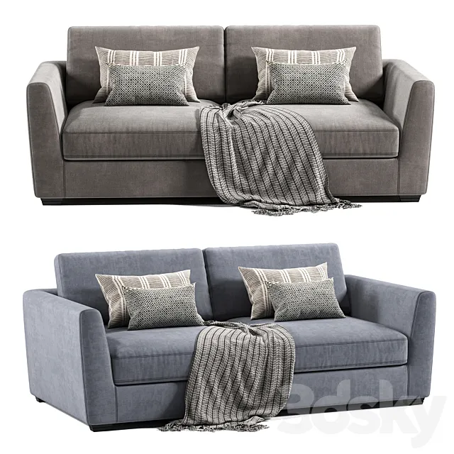 Metz 3 Seater Sofa 3D Model