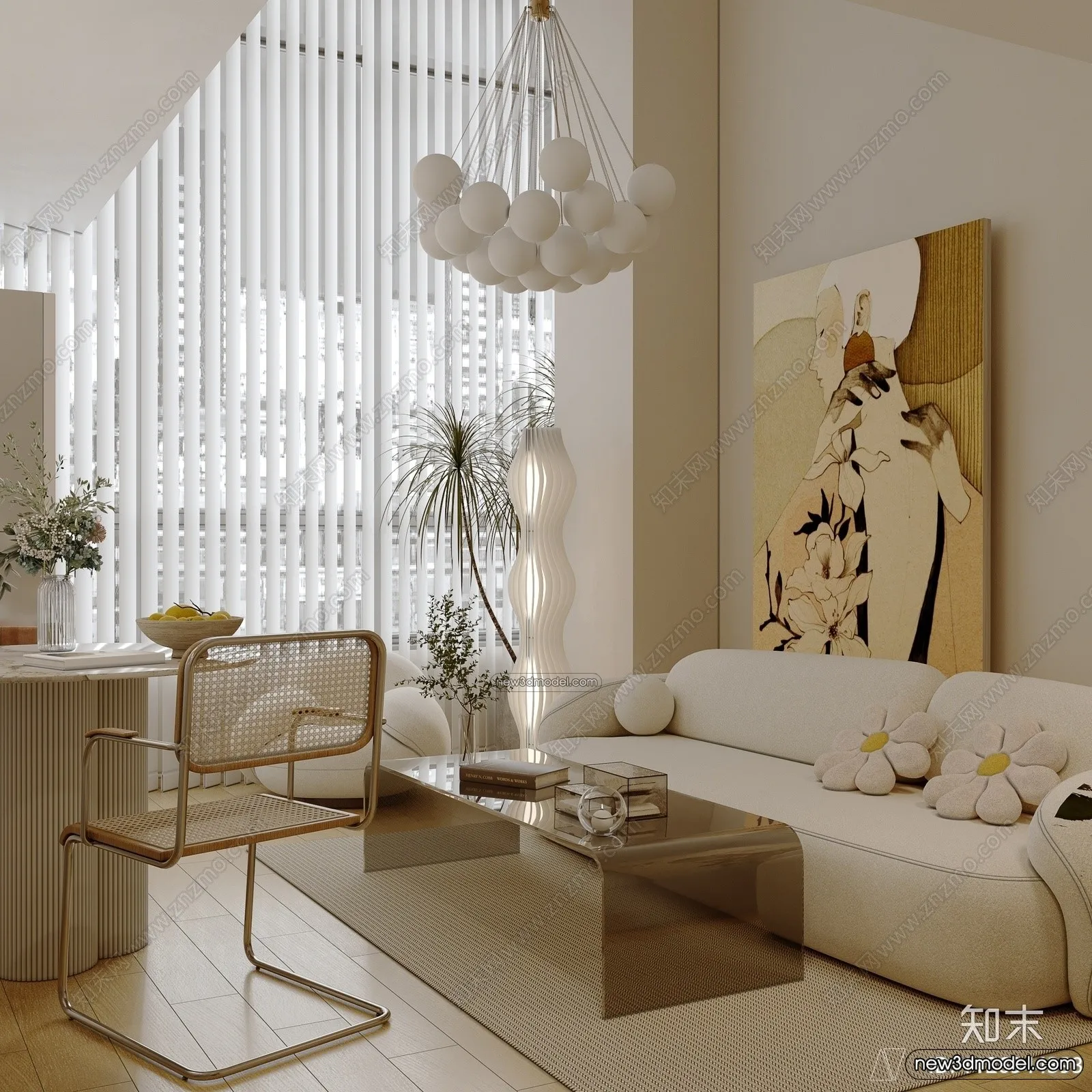 Mezzanine Floor - 3D Interior Scene - 3D Models - Modern Style - 022