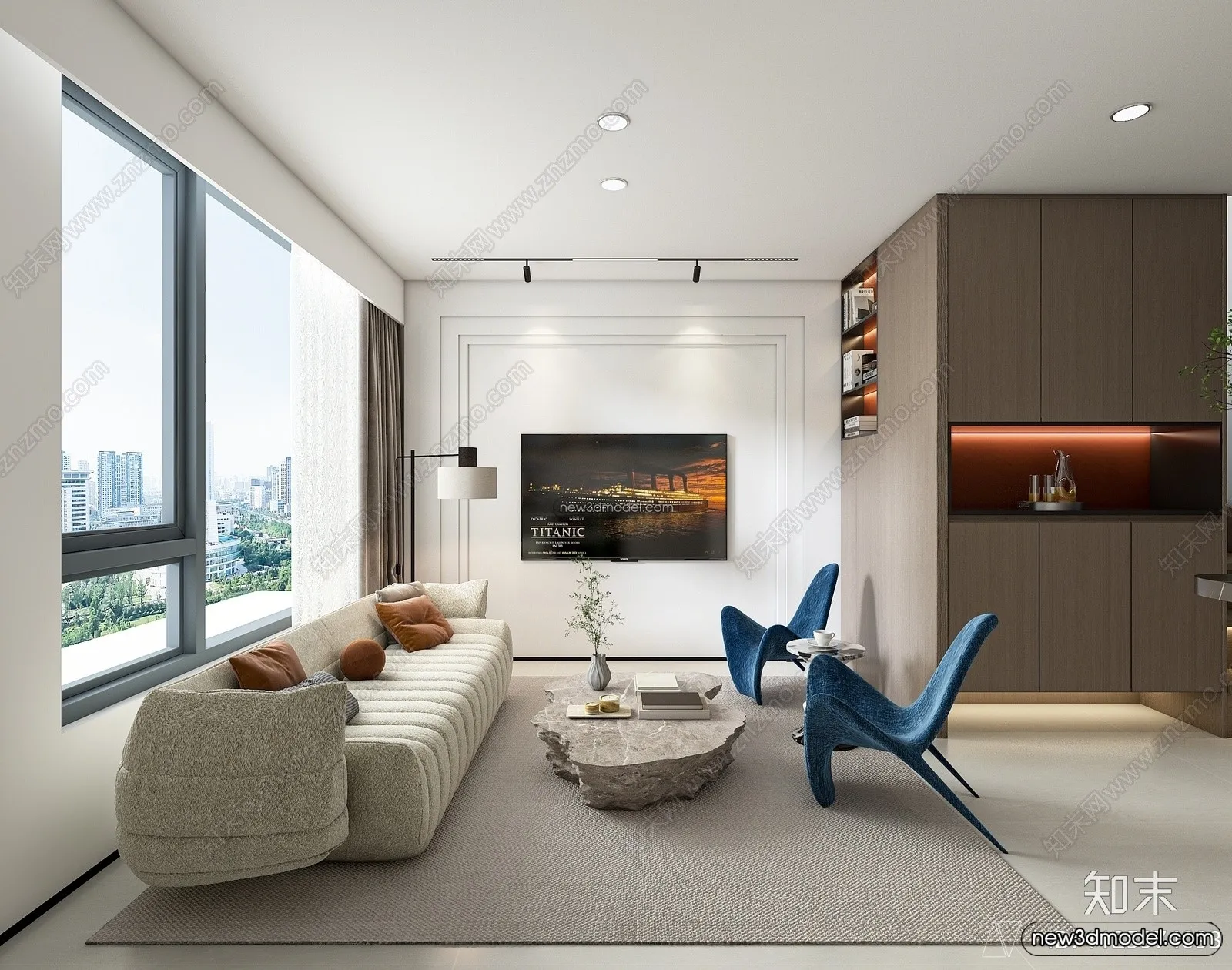 Mezzanine Floor - 3D Interior Scene - 3D Models - Modern Style - 024