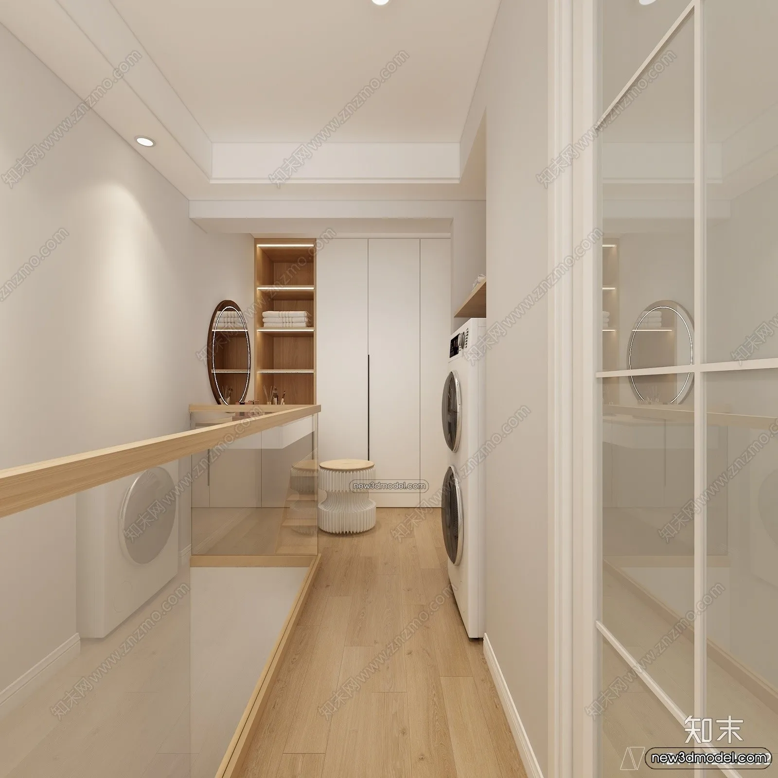 Mezzanine Floor - 3D Interior Scene - 3D Models - Modern Style - 077