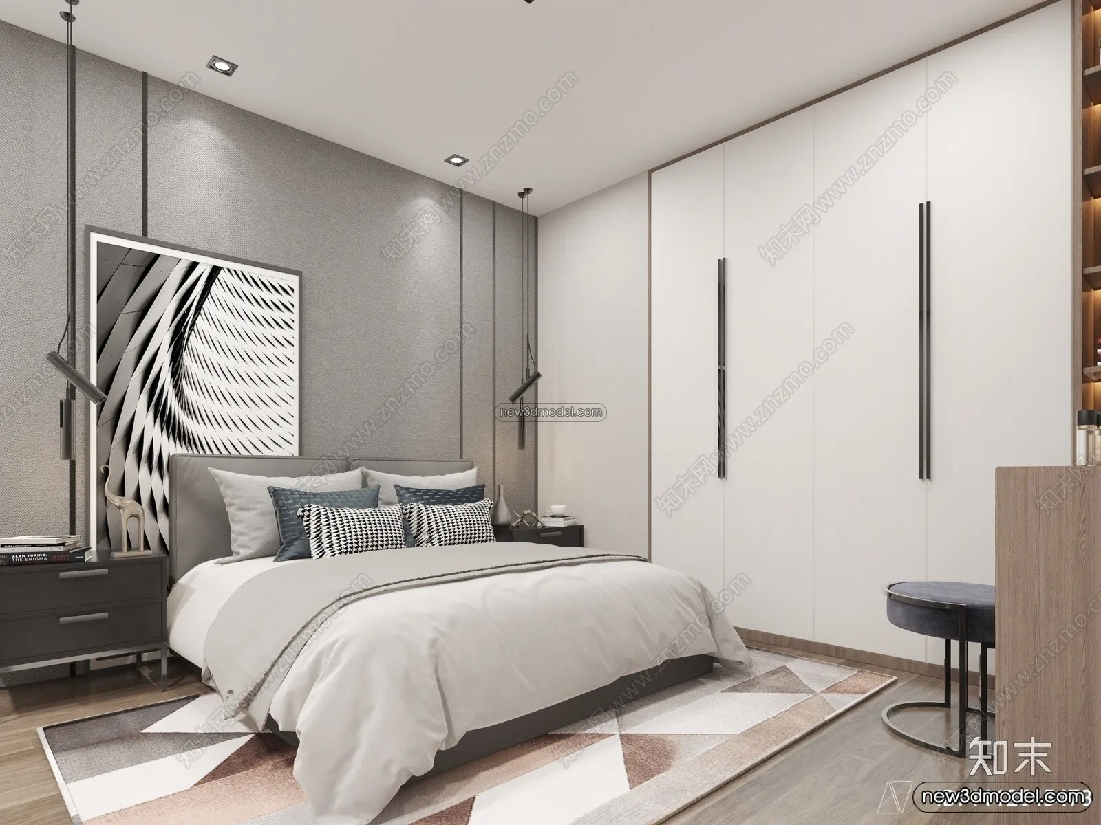 Mezzanine Floor - 3D Interior Scene - 3D Models - Modern Style - 081