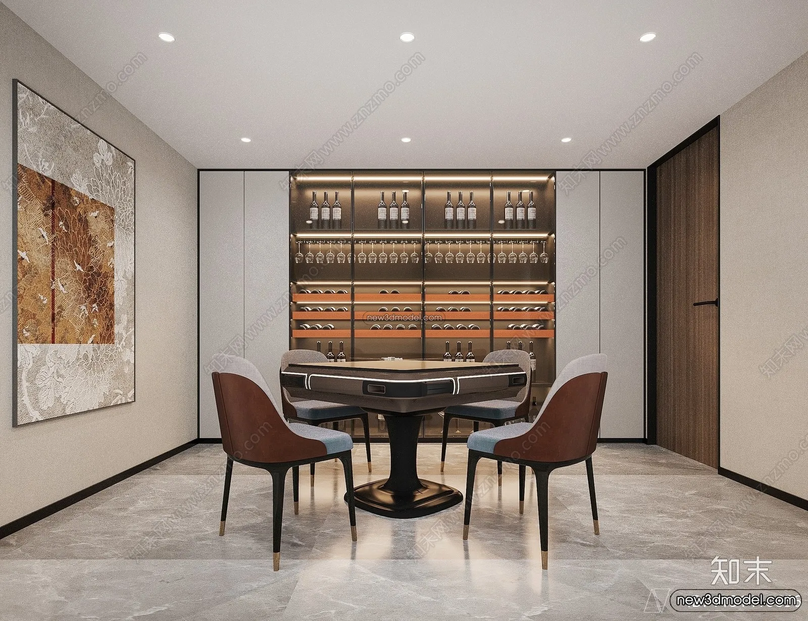 Mezzanine Floor - 3D Interior Scene - 3D Models - Modern Style - 099