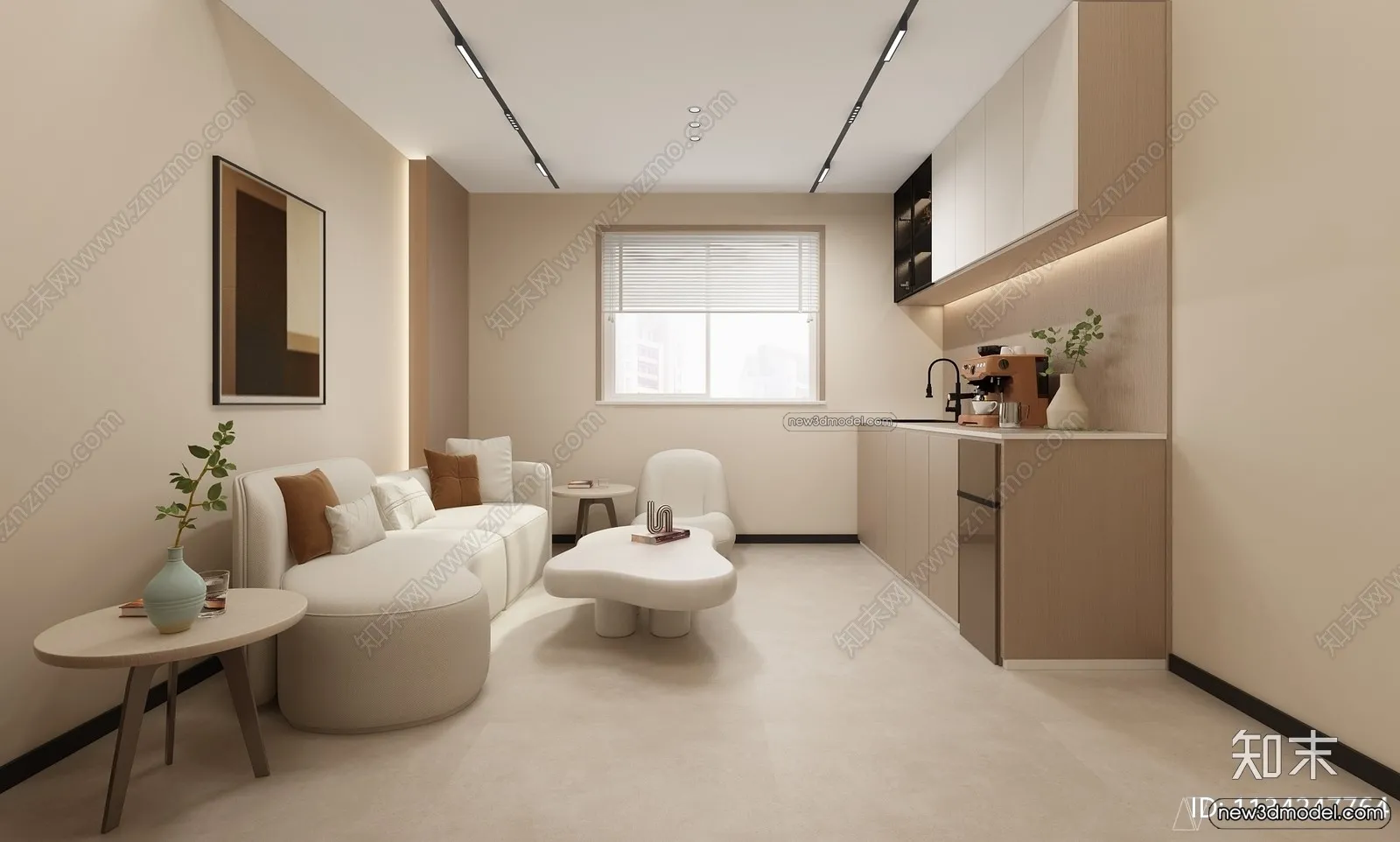 Mezzanine Floor - 3D Interior Scene - 3D Models - Modern Style - 100