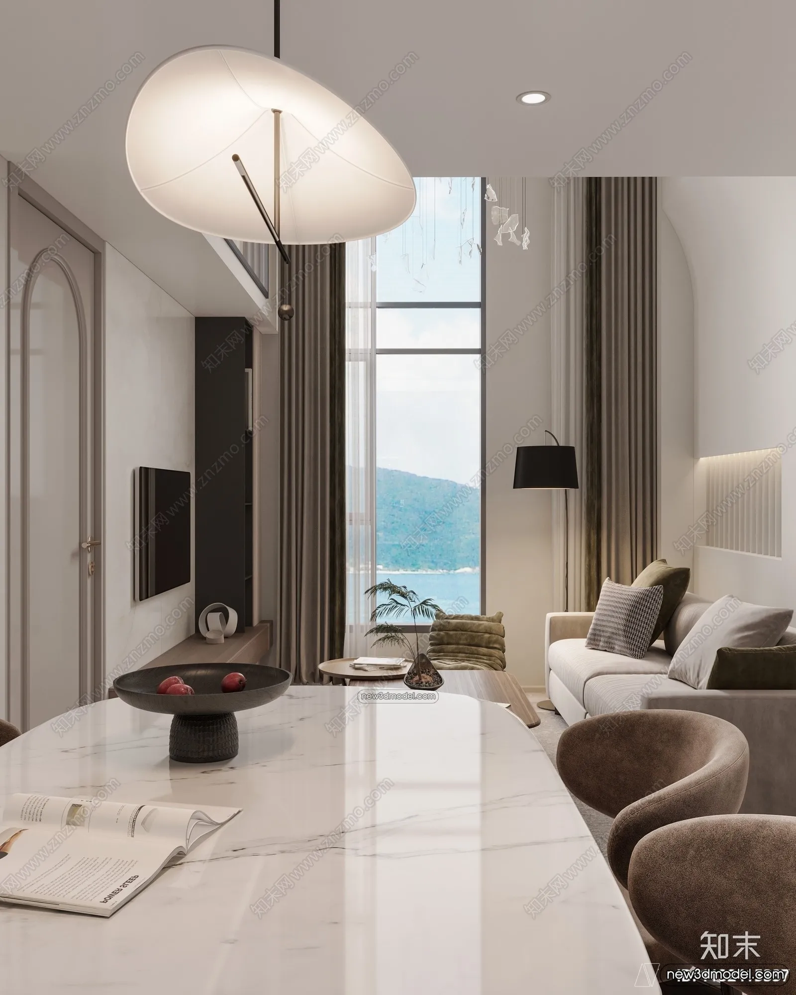 Mezzanine Floor - 3D Interior Scene - 3D Models - Modern Style - 108