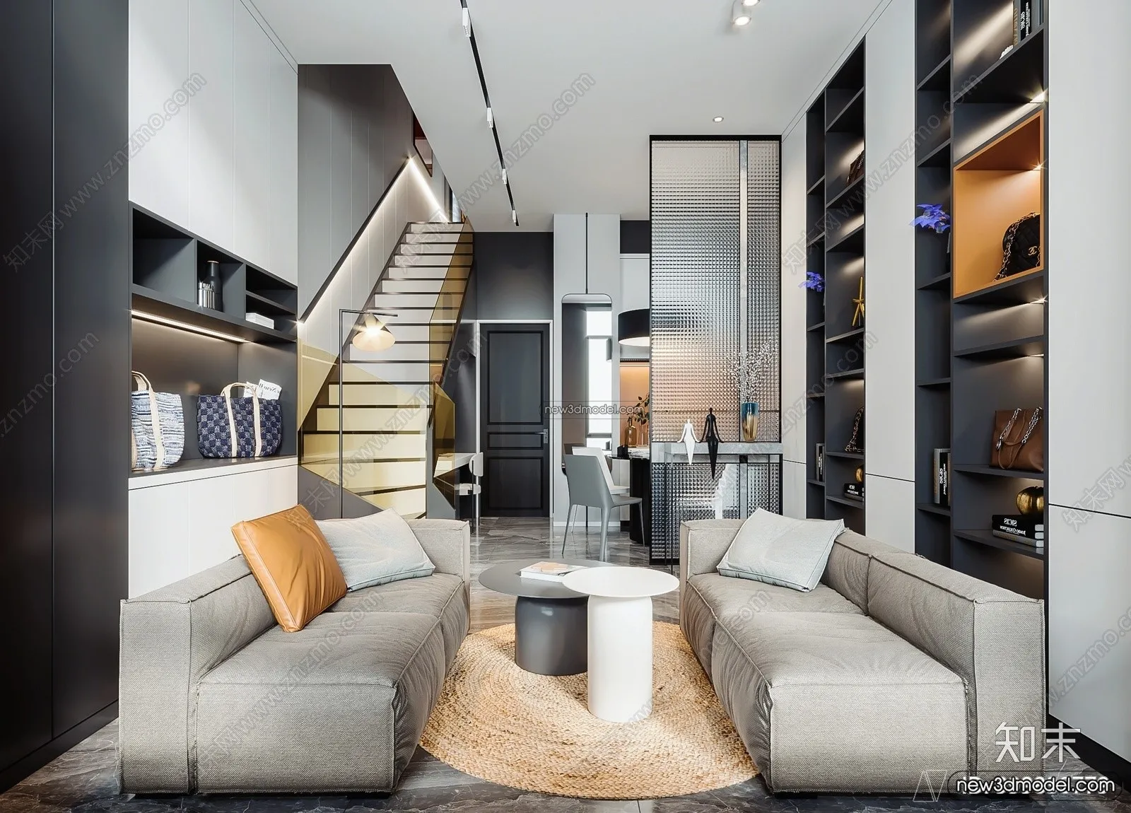 Mezzanine Floor - 3D Interior Scene - 3D Models - Modern Style - 109