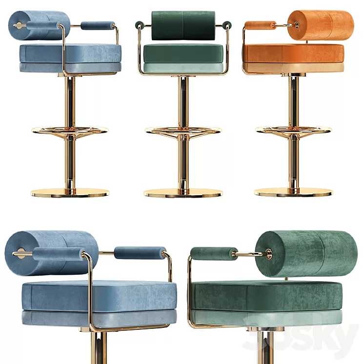 Mezzo chair bar anderson 3D Model