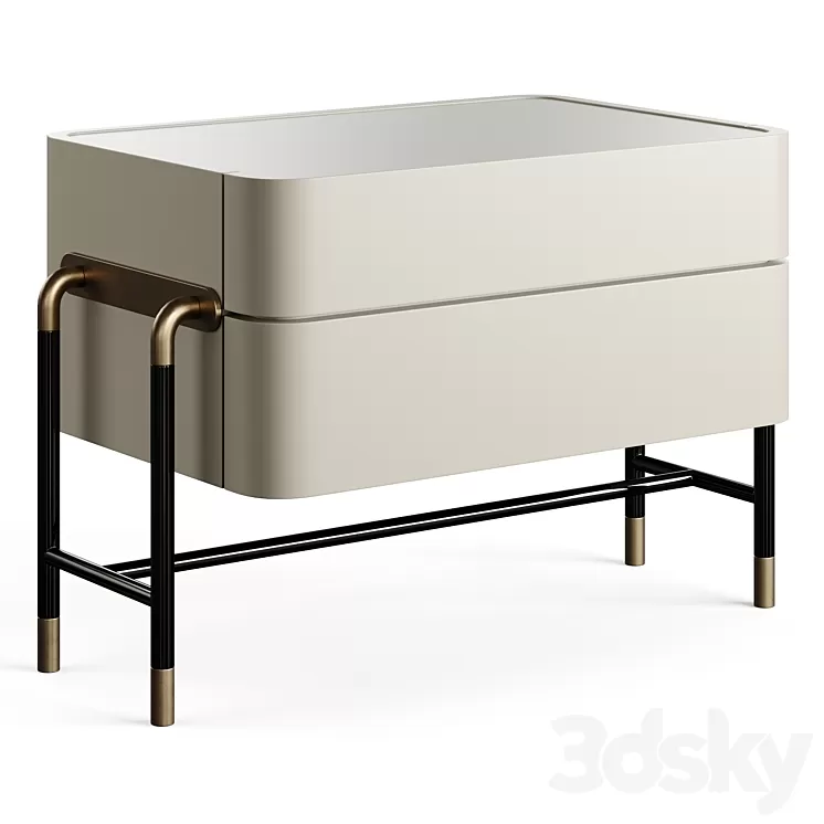 Mezzo Collection BENNETT Nightstand Table 3D Model