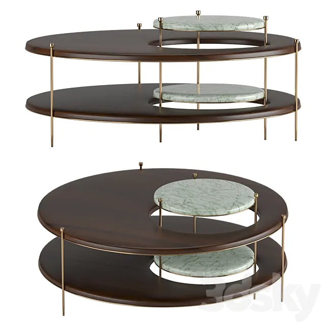 Mezzo Collection Byron Center Table 3DModel