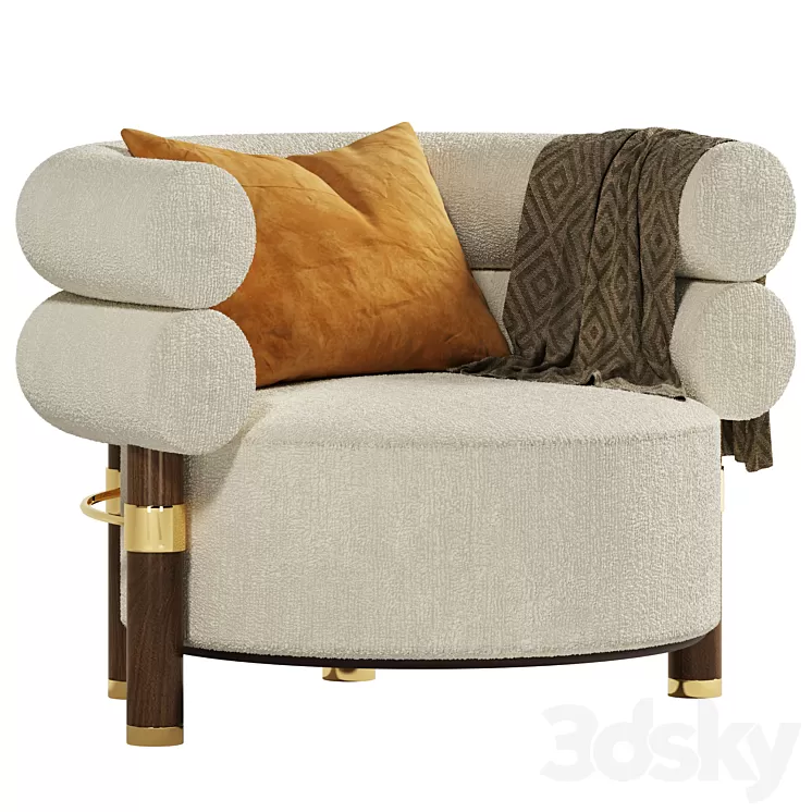 Mezzo Collection Rogers armchair 3D Model Free