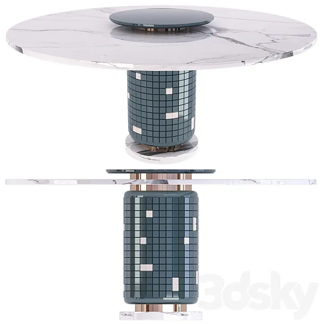MEZZO-KIRK DINING TABLE 3DModel
