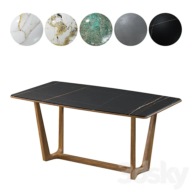 Mia Casa Loran Dining Table 3DModel