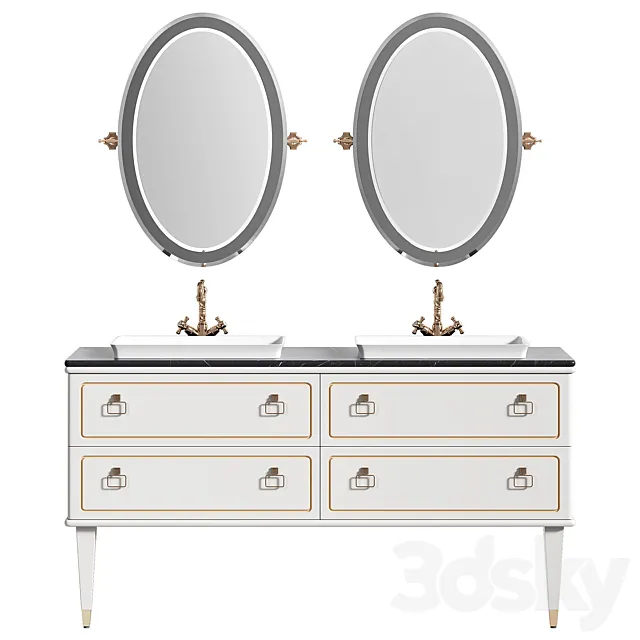 MIA ITALIA collection TORINO washbasin set 7 3DModel